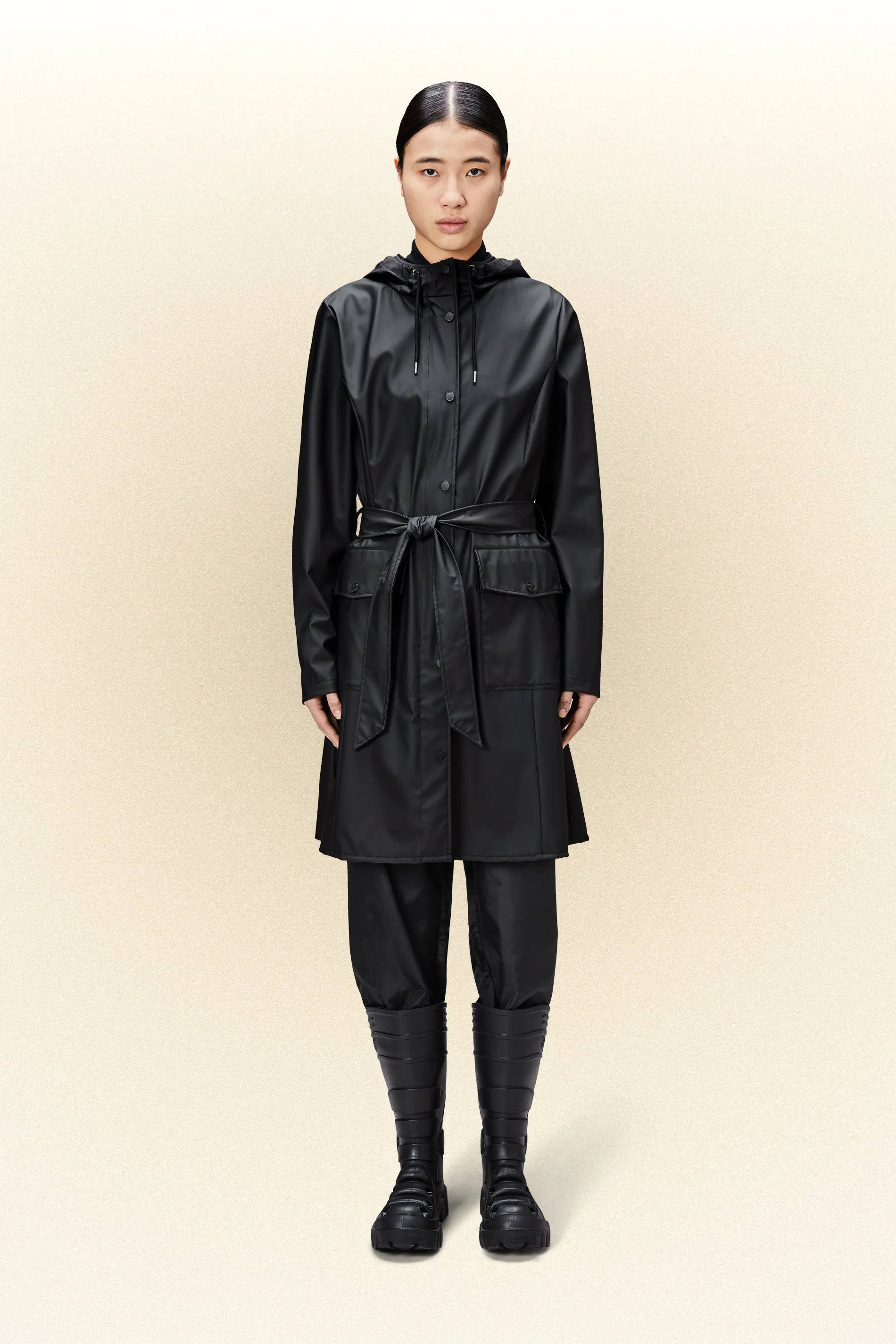 Rains - Curve W Jacket - Black-Vestes et Manteaux-18130