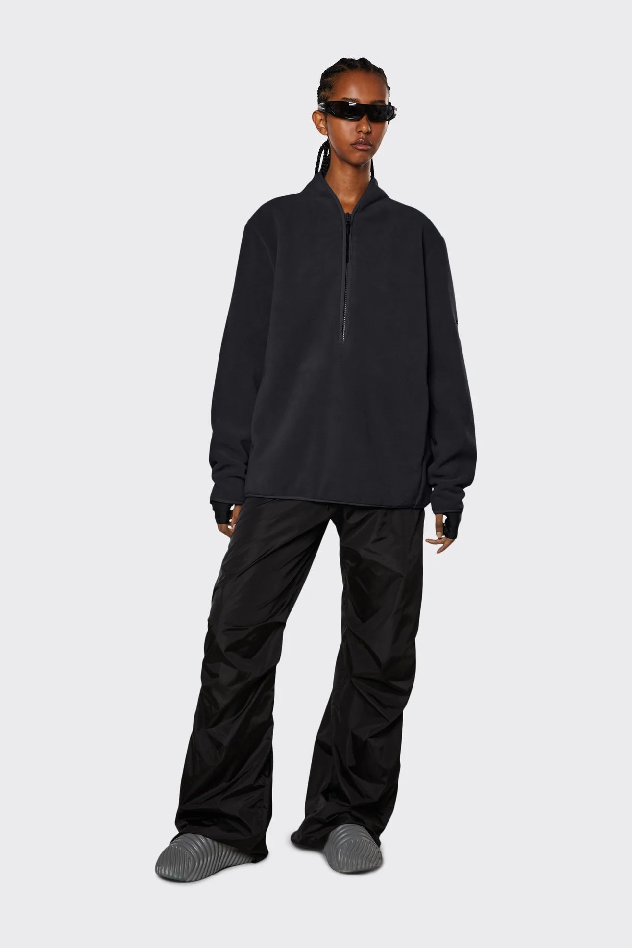 Rains - Fleece Pullover 18530 - Black-Vestes et Manteaux-18530