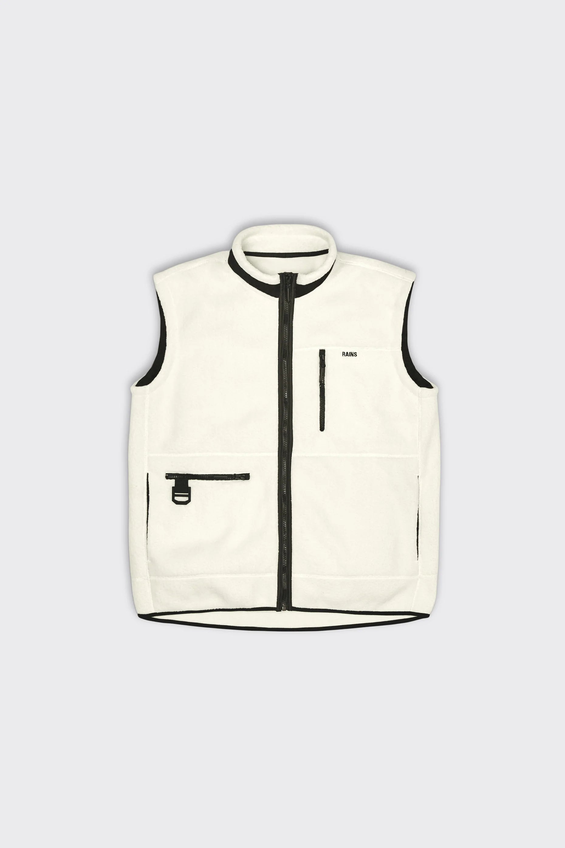 Rains - Heavy Fleece Vest - Fossil-Vestes et Manteaux-18410