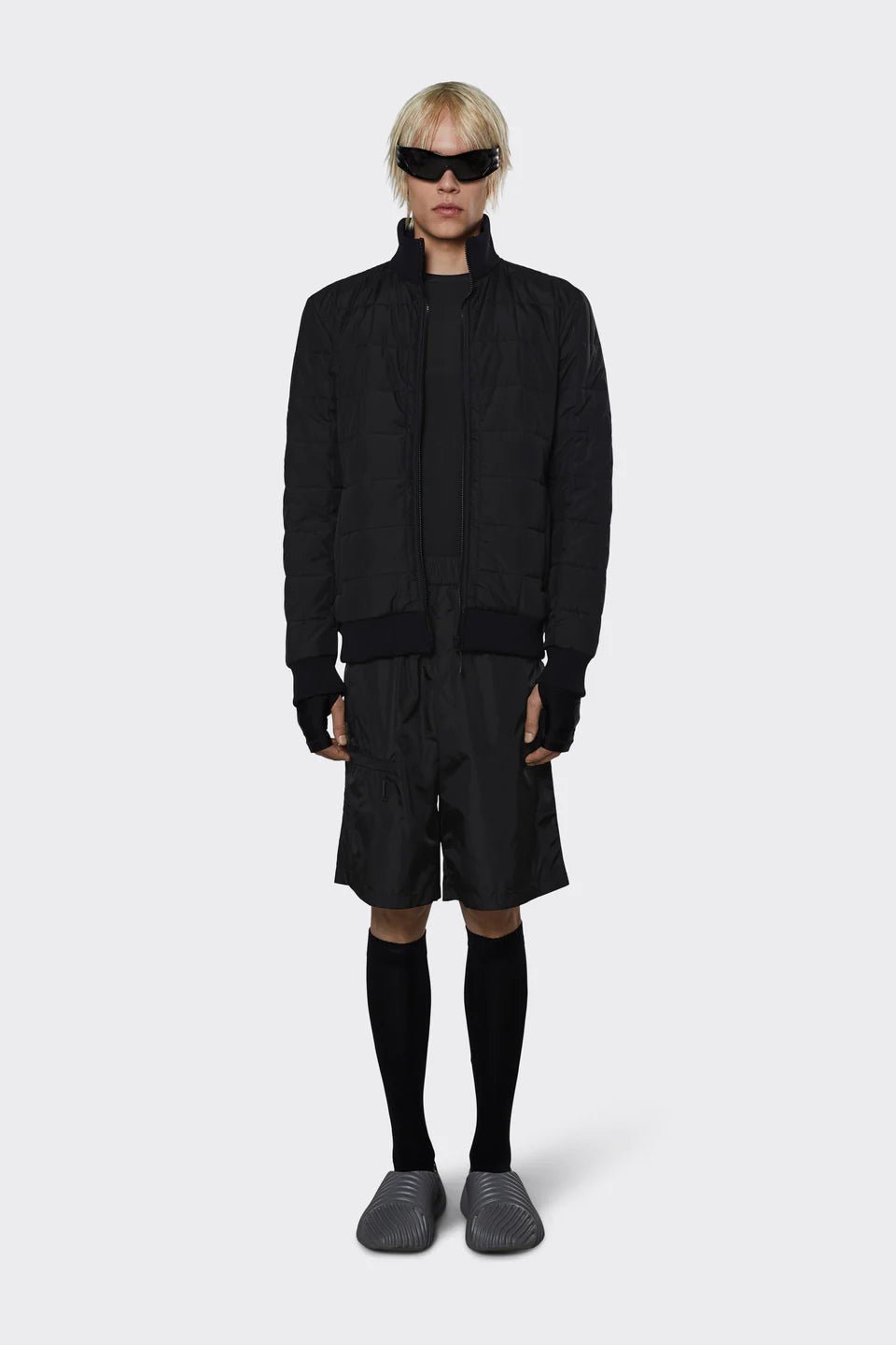 Rains - Liner High Neck Jacket - Black-Vestes et Manteaux-18300