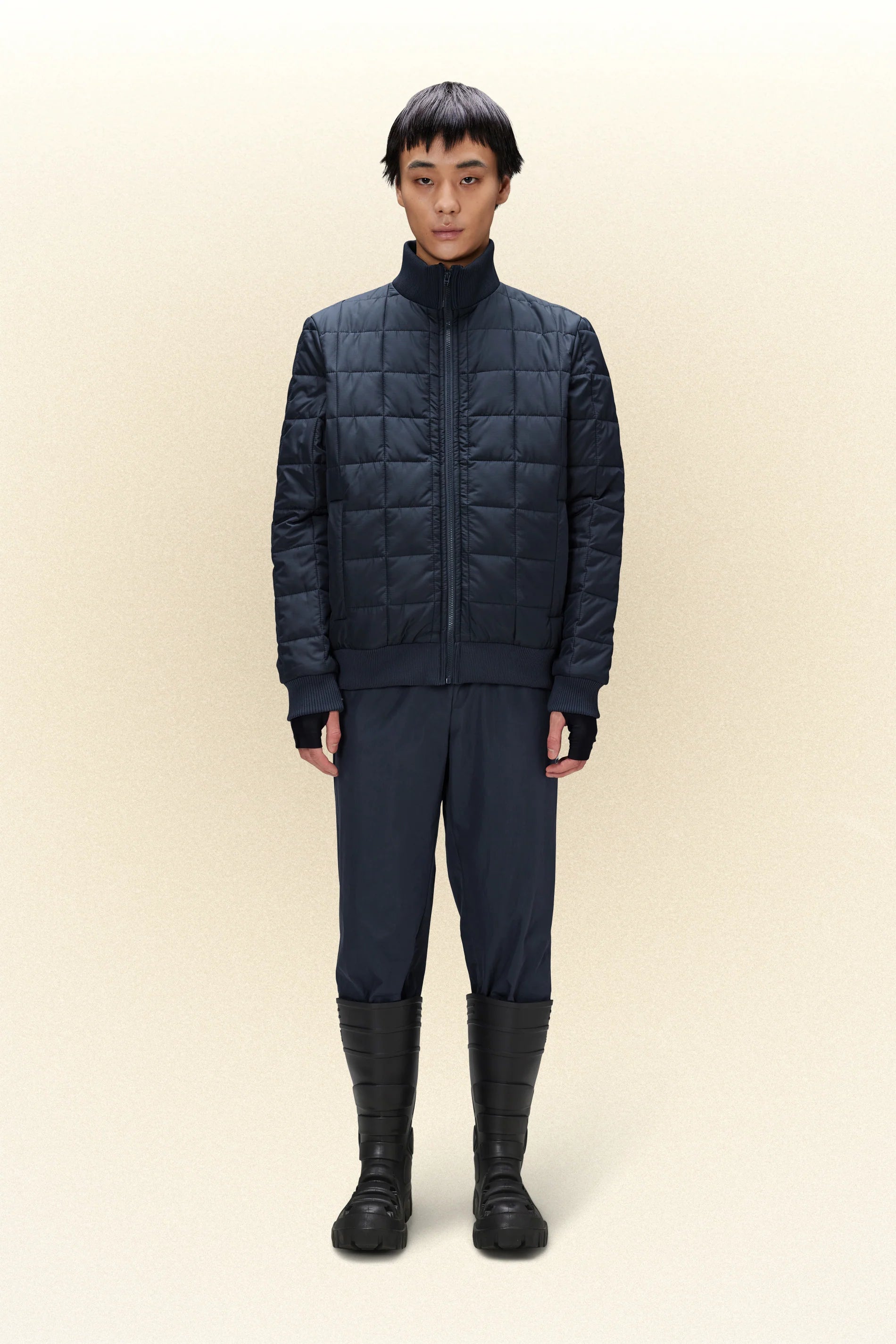 Rains - Liner High Neck Jacket W1T1 - Navy NEW EDITION-Vestes et Manteaux-18180