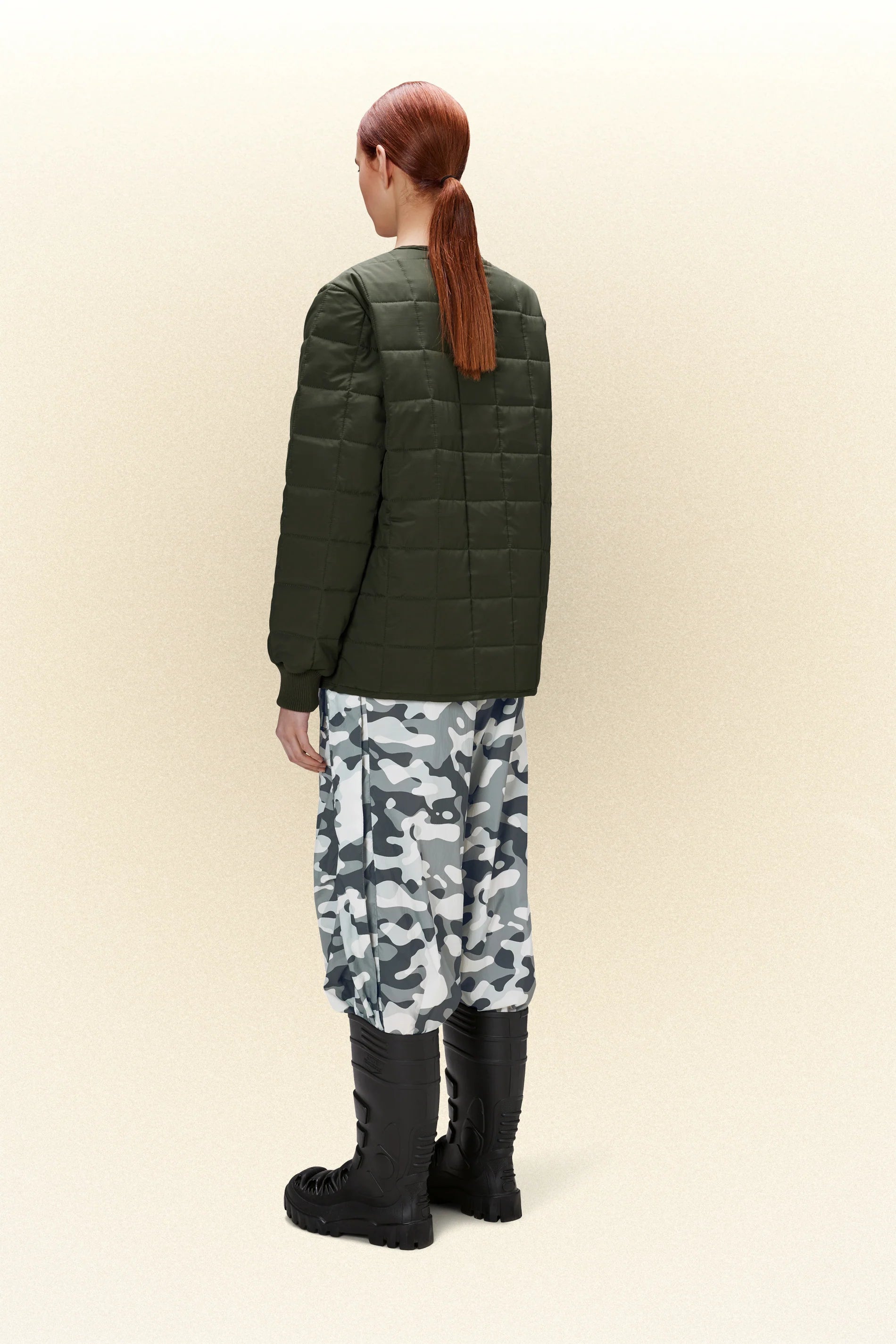 Rains - Liner Jacket W1T1- Green NEW EDITION-Vestes et Manteaux-18170