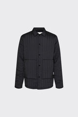 Rains - Liner Shirt Jacket Black-Vestes et Manteaux-18610