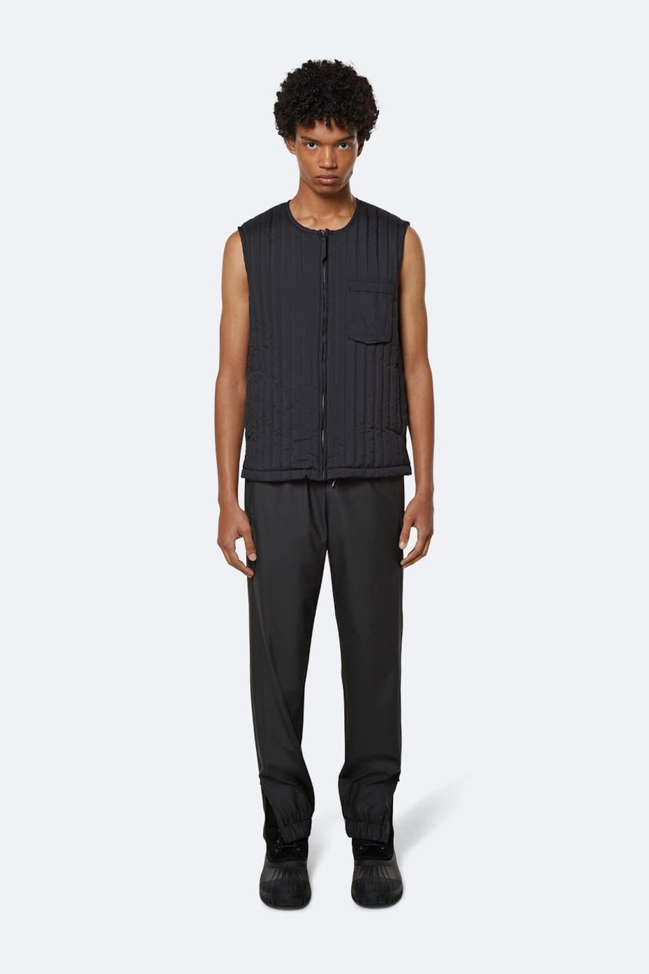 Rains - Liner Vest - Black - Unisexe-Vestes et Manteaux-1832