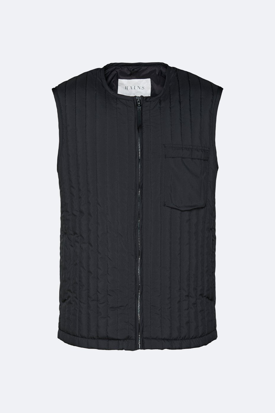 Rains - Liner Vest - Black - Unisexe-Vestes et Manteaux-1832