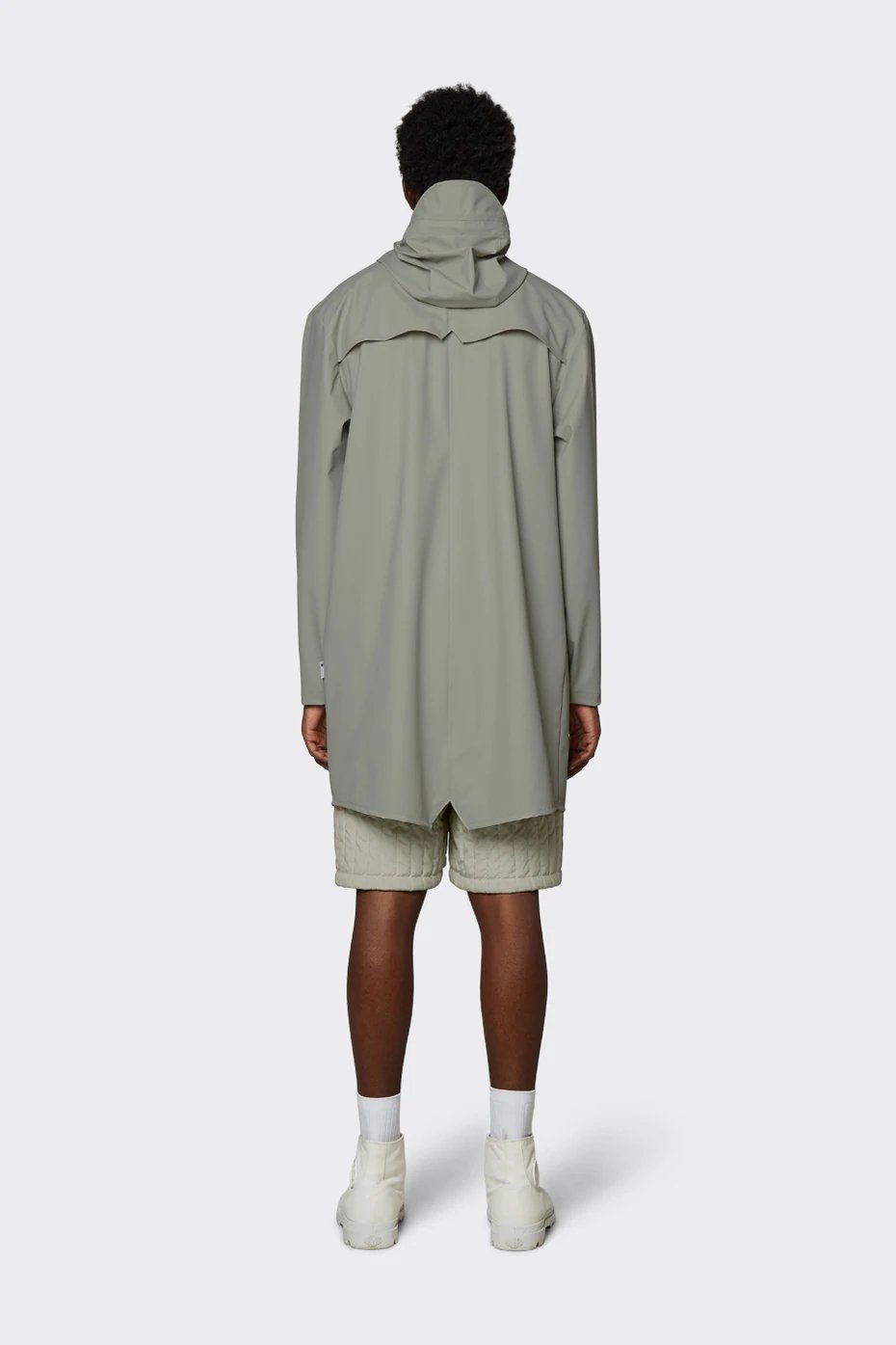 Rains - Long Jacket - Cement-Vestes et Manteaux-12020