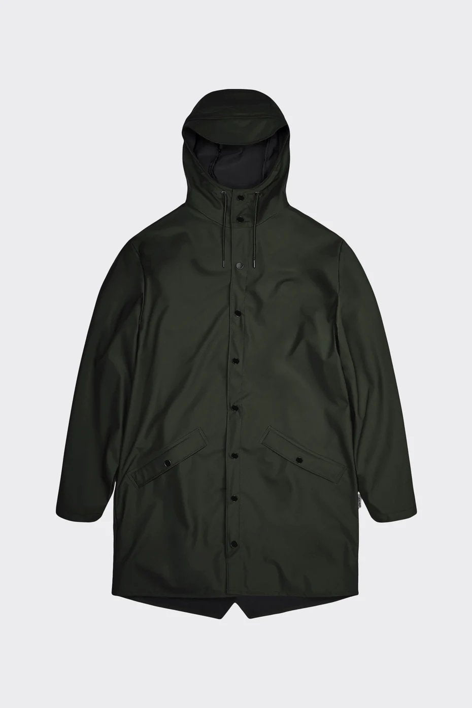 Rains Long Jacket - Green - M