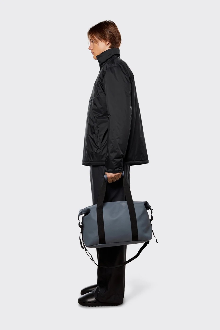 Rains - Padded Nylon Anorak - Black-Vestes et Manteaux-15490