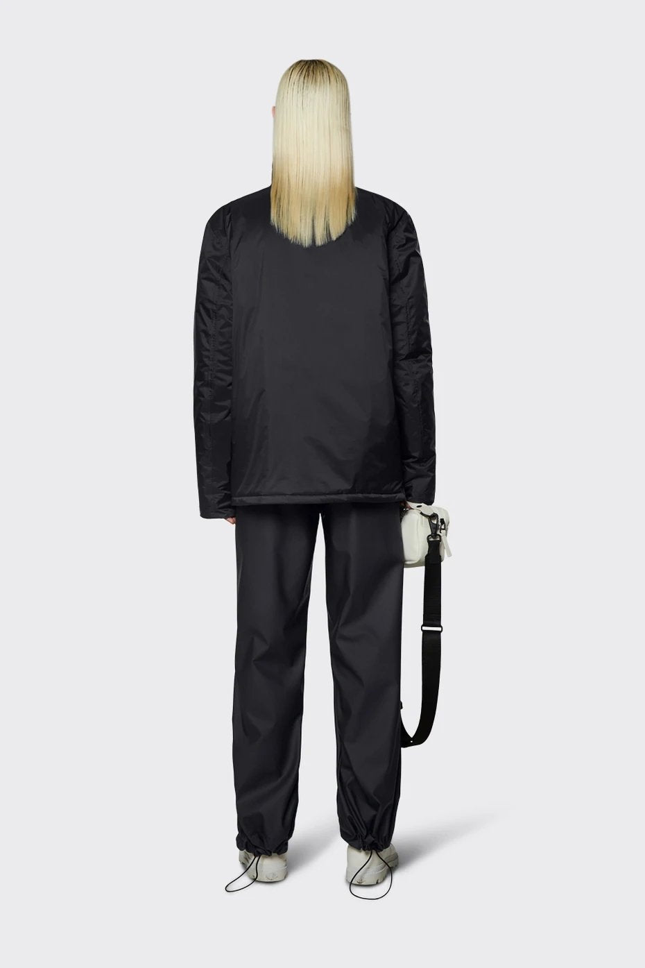 Rains - Padded Nylon Anorak - Black-Vestes et Manteaux-15490