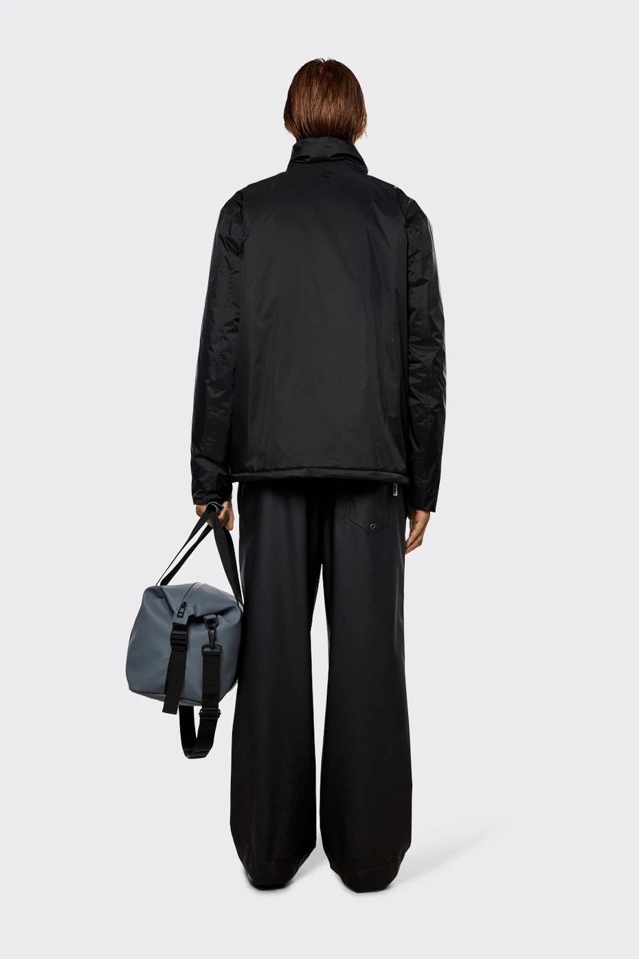 Rains - Padded Nylon Anorak - Black-Vestes et Manteaux-15490