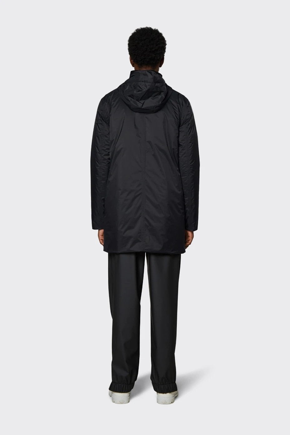 Rains - Padded Nylon Coat - Black-Vestes et Manteaux-15480