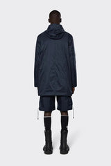 Rains - Padded Nylon Coat - Navy-Vestes et Manteaux-15480