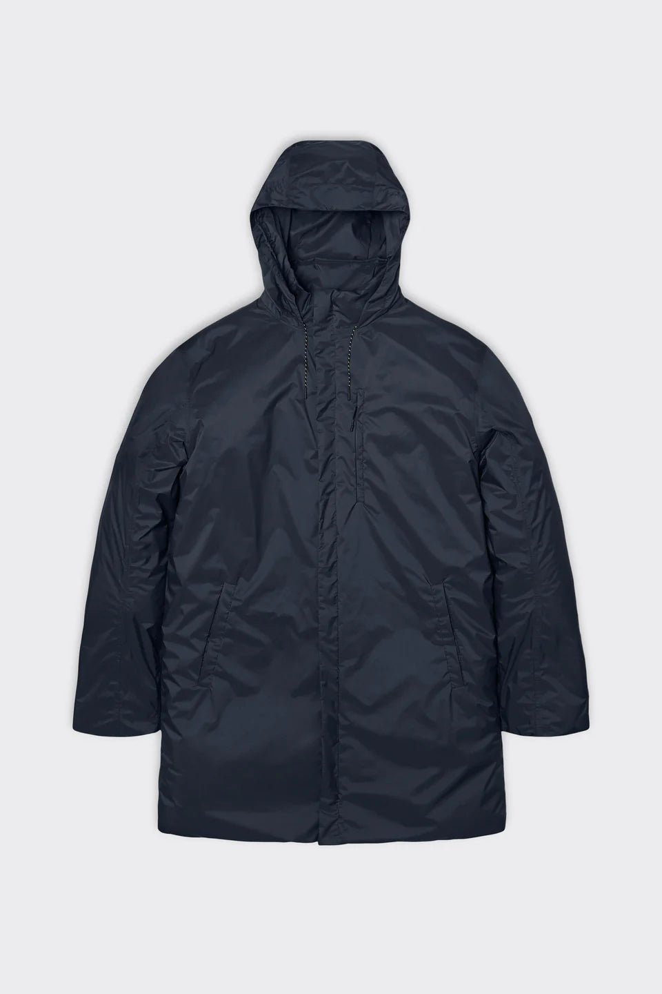 Rains - Padded Nylon Coat - Navy-Vestes et Manteaux-15480