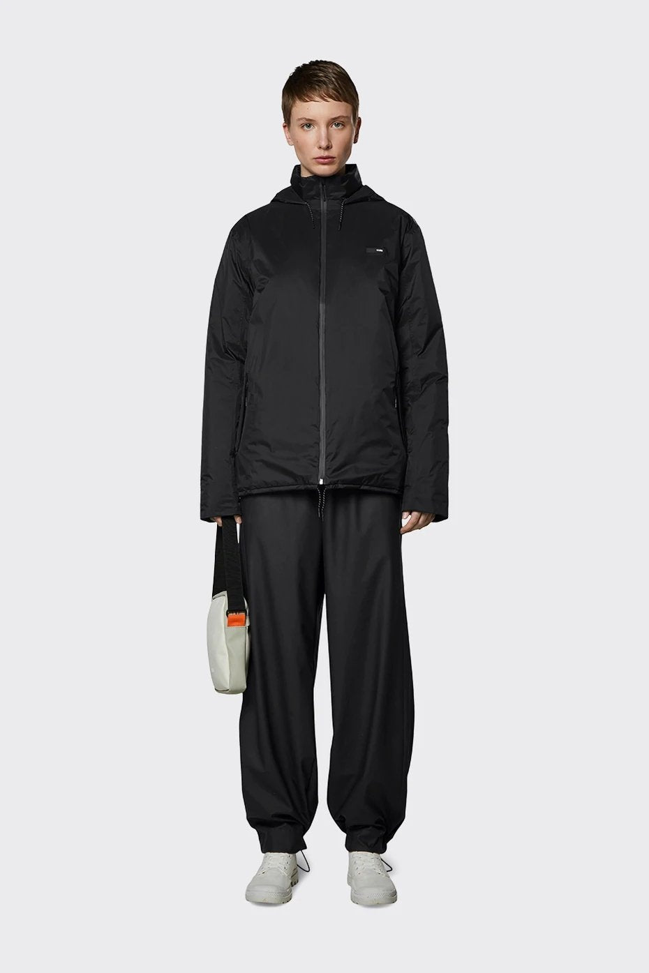 Rains - Padded Nylon Jacket - Black-Vestes et Manteaux-