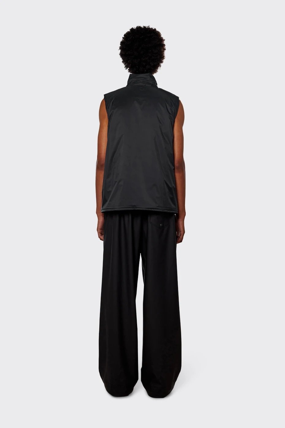 Rains - Padded Nylon Vest - Black-Vestes et Manteaux-15460