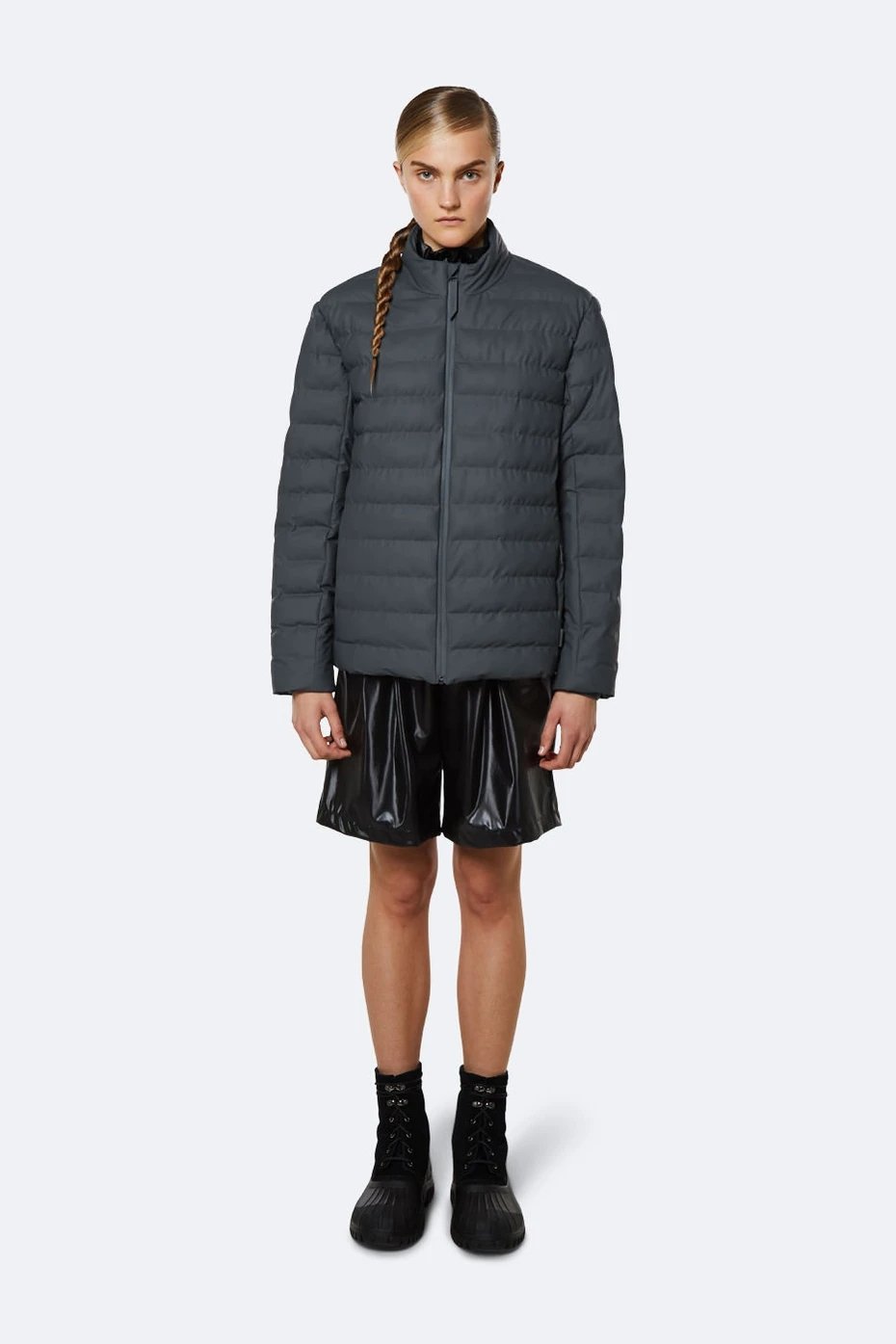 Rains - Trekker Jacket - Slate - Unisexe - NOUVEAUTE-Vestes et Manteaux-1543