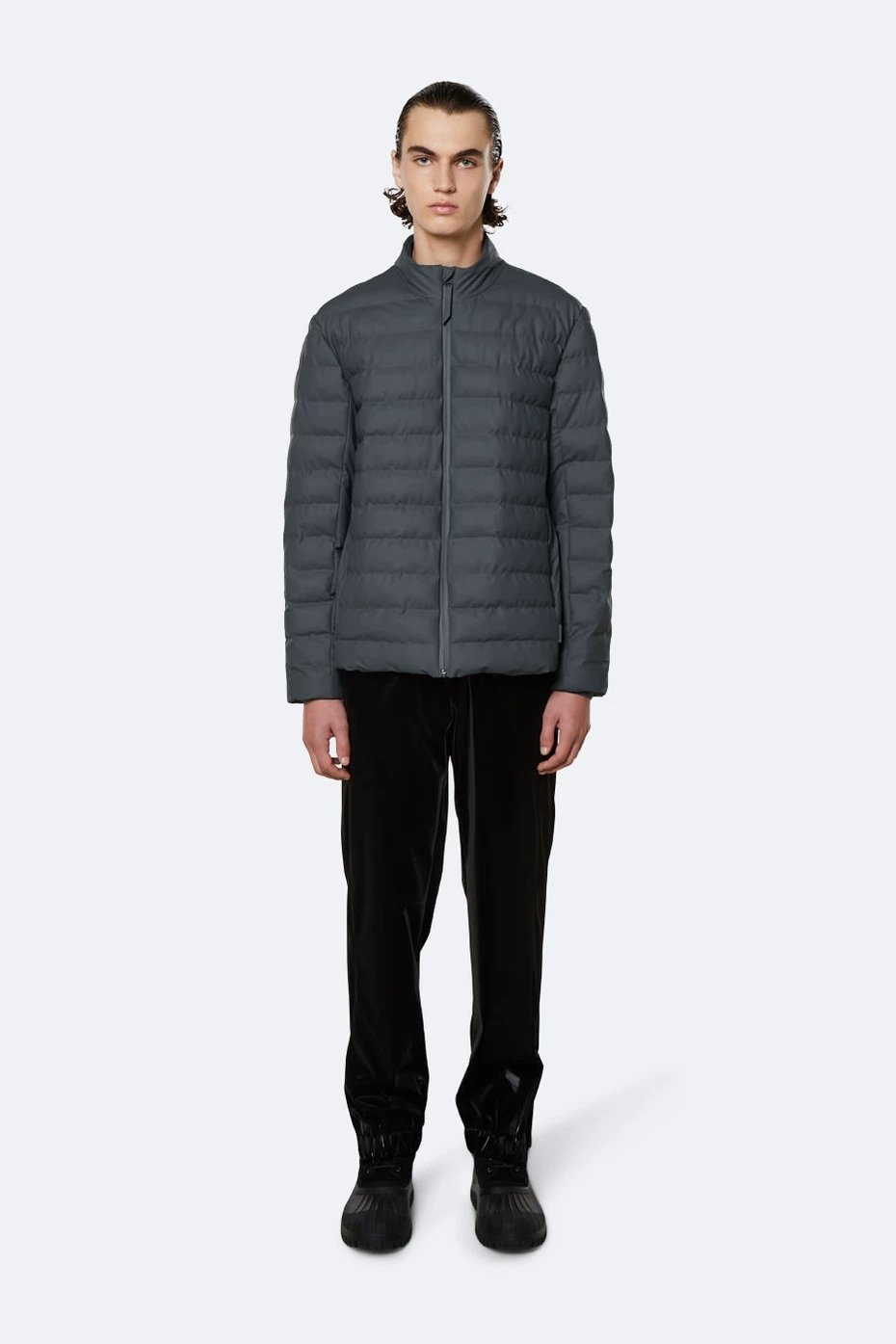 Rains - Trekker Jacket - Slate - Unisexe - NOUVEAUTE-Vestes et Manteaux-1543