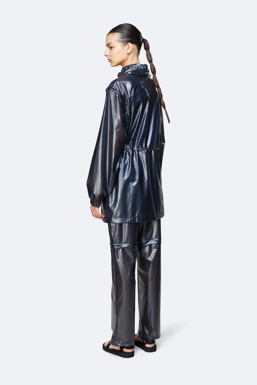 Rains - UltraLight Zip Off Parka - Shadow Black-Vestes et Manteaux-