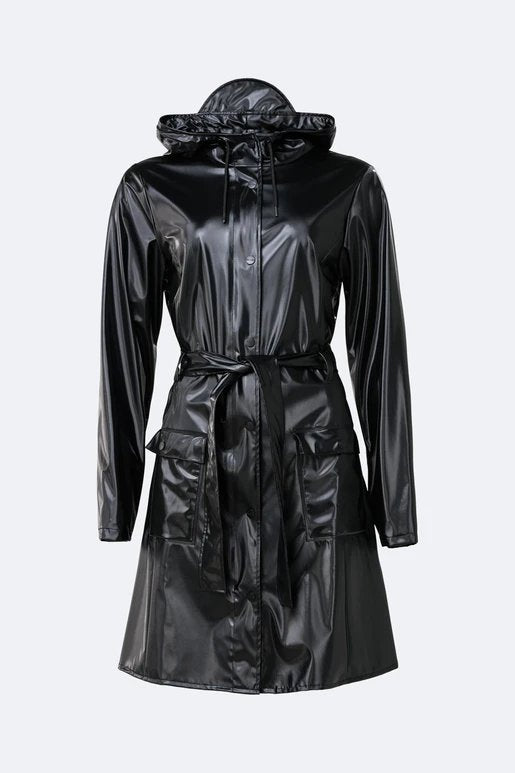 Rains - Curve Jacket - Shiny Black - NOUVEAUTE-Vestes et Manteaux-