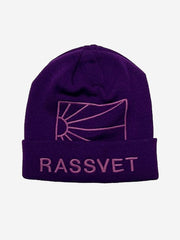 RASSVET - Logo Beanie Knit PACC13K003 Purple-Accessoires-PACC13K003