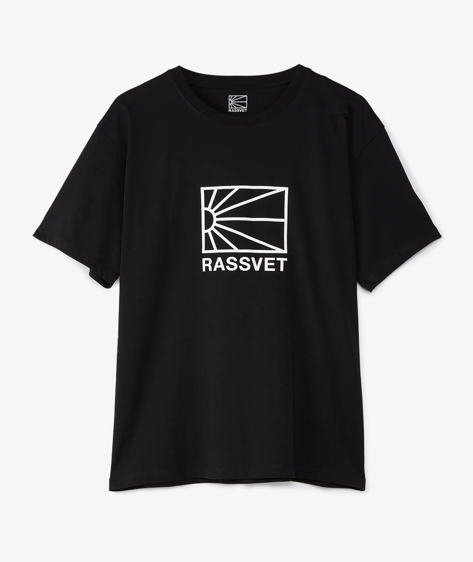 RASSVET - Big Logo T-shirt PACC13T001 Black-T-shirts-PACC13T001