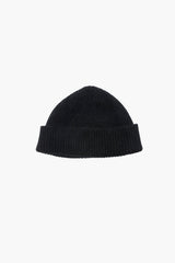 Mackie - Sandray Hat Black UNISEXE - Bonnet court docker Laine Angora - Noir-Accessoires-YB262/20BL