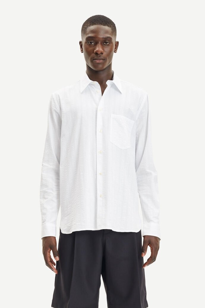Samsoe Samsoe Homme - Liam FP Shirt 14247 - White-Chemises-M22100013