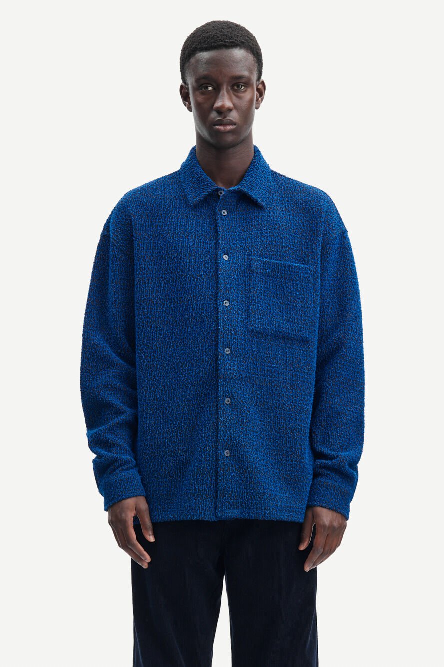 Samsoe Samsoe Homme - Poul Shirt 14648 - Surf The Web Mel-Chemises-M23300074