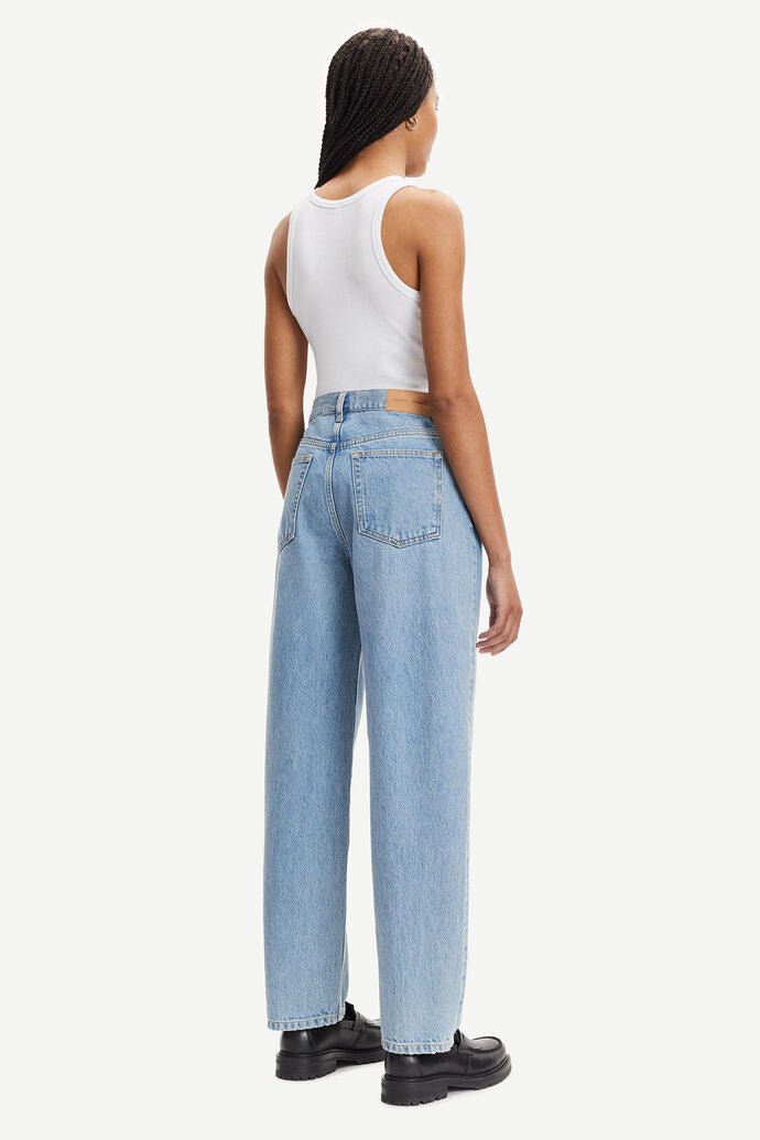 Samsoe Samsoe Femme - Organic Denim - Elly Jeans 14144 Mom Fit - Vintage Legacy-Jupes et Pantalons-F21400130