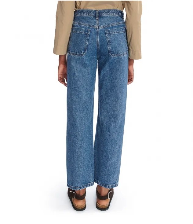 Samsoe Samsoe - Jean Marian COEVP F09169 - Indigo Delave-Jupes et Pantalons-COEVP-F09169