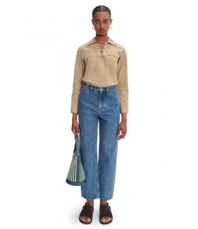 Samsoe Samsoe - Jean Marian COEVP F09169 - Indigo Delave-Jupes et Pantalons-COEVP-F09169