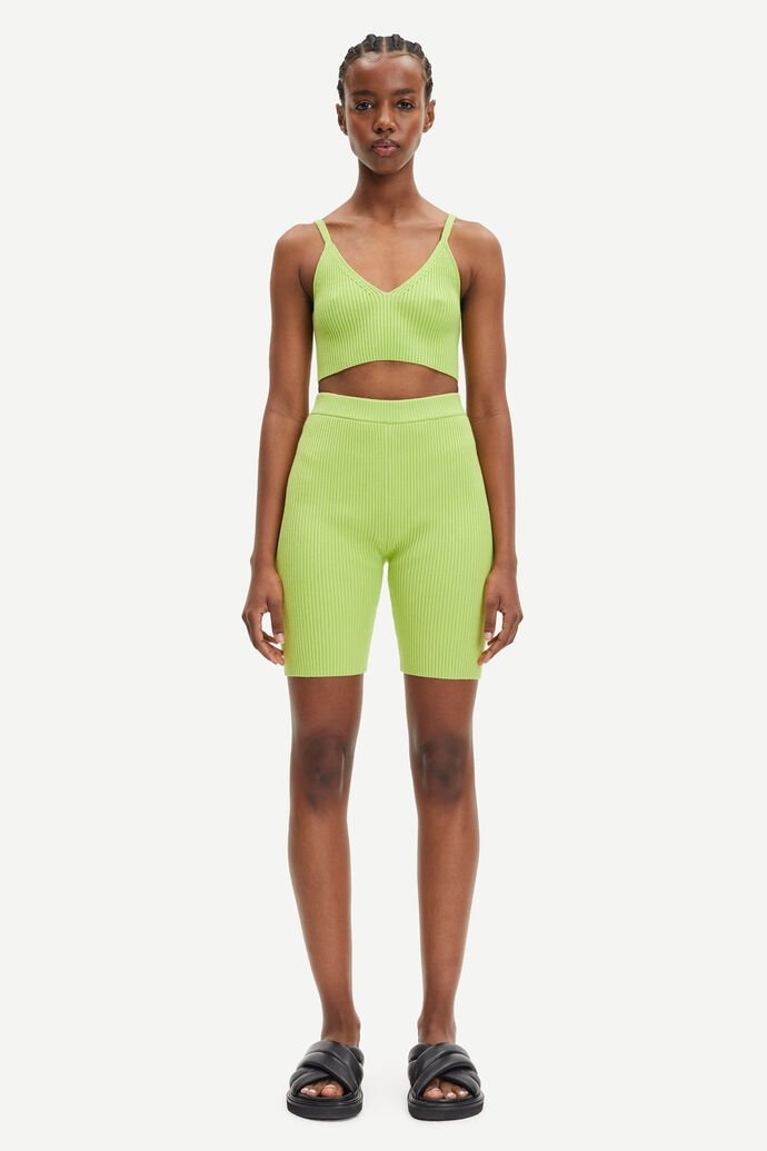 Samsoe Samsoe - Luna Shorts 10490 - Daiquiri Green-Jupes et Pantalons-F22100018