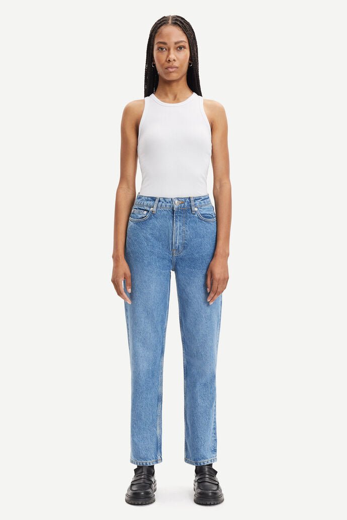 Samsoe Samsoe - Marianne Jeans 13024 - Mid Blue-Jupes et Pantalons-F21200171