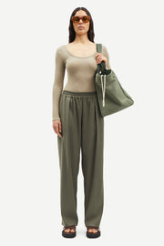 Samsoe Samsoe Femme - Julia Trousers 14635 - Dusty Olive-Pantalons et Shorts-F23100048