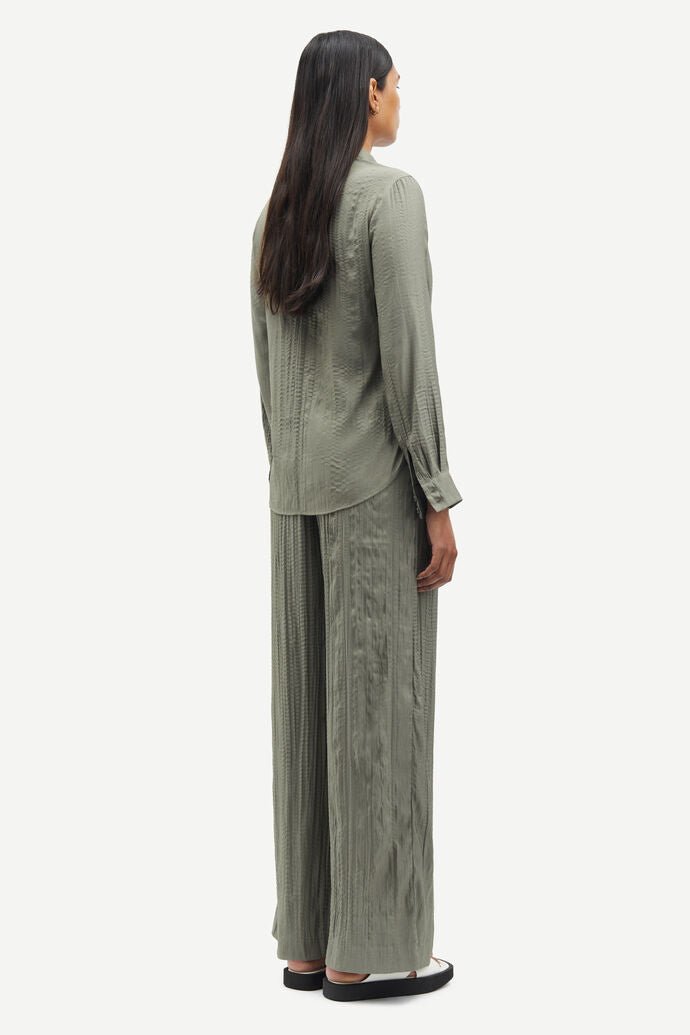 Samsoe Samsoe Femme - Sahelena trousers 15158 - Dusty Olive-Pantalons et Shorts-F24100130