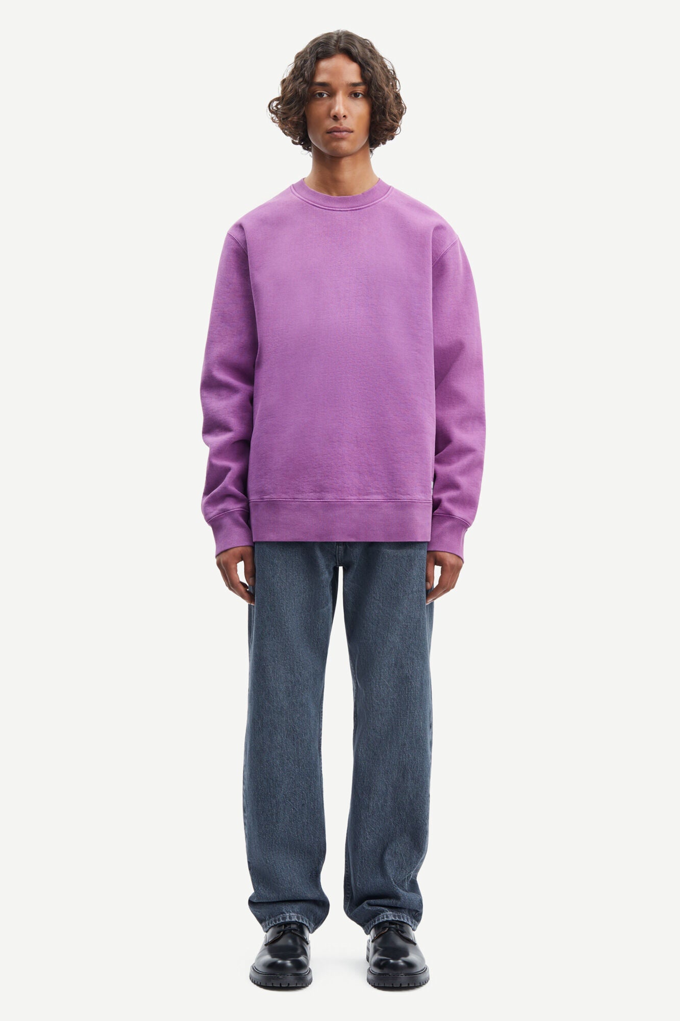 Samsoe Samsoe - Pigment Crew neck 14485 - Sunset Purple-Pulls et Sweats-M223000%