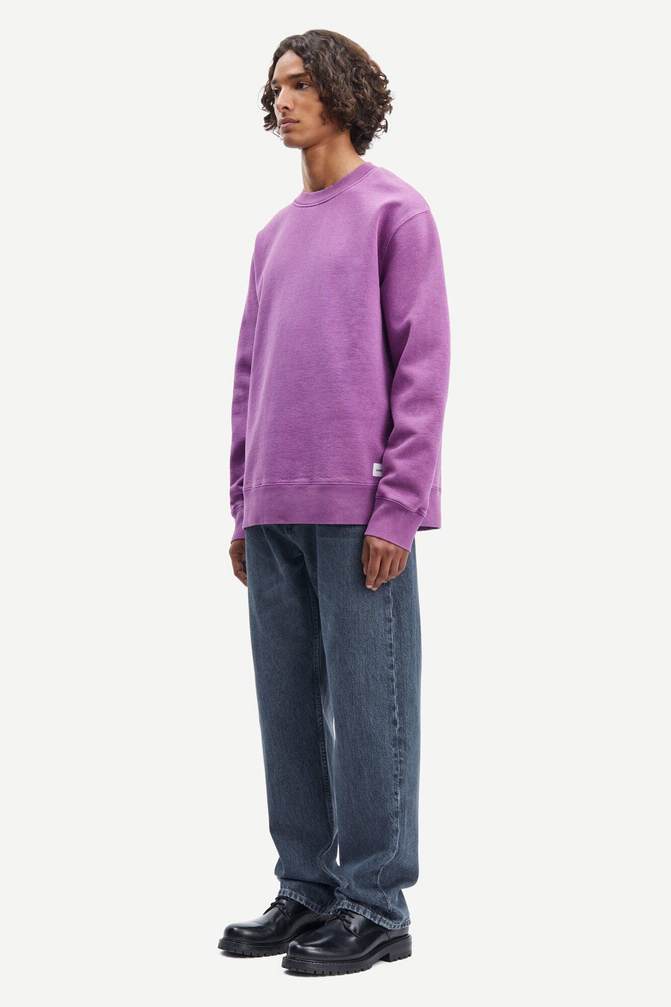 Samsoe Samsoe - Pigment Crew neck 14485 - Sunset Purple-Pulls et Sweats-M223000%