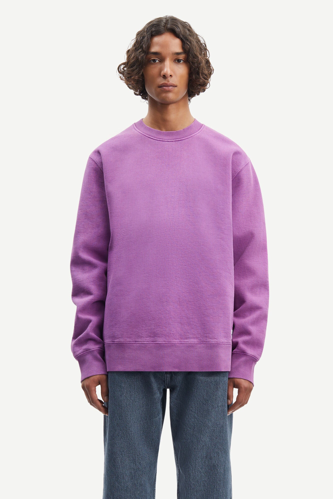 Samsoe Samsoe - Pigment Crew neck 14485 - Sunset Purple-Pulls et Sweats-M223000%