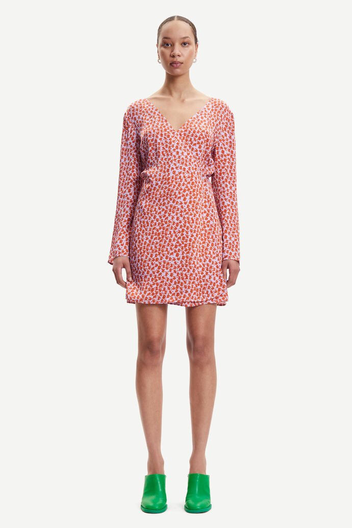 Samsoe Samsoe Femme - Adela Short Dress Aop 12887 - Ditsy Clay-Robes-F22300077