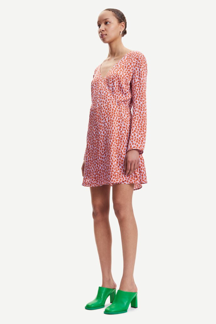 Samsoe Samsoe Femme - Adela Short Dress Aop 12887 - Ditsy Clay-Robes-F22300077