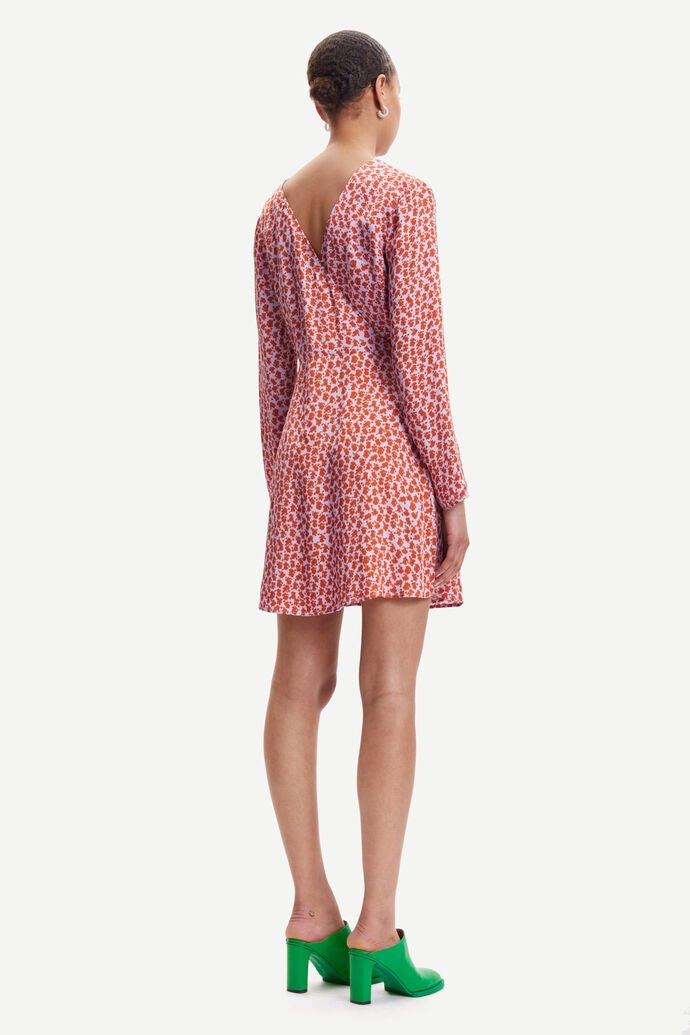 Samsoe Samsoe Femme - Adela Short Dress Aop 12887 - Ditsy Clay-Robes-F22300077