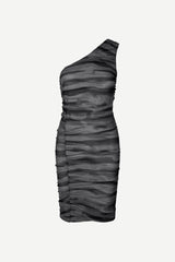 Samsoe Samsoe Femme - Josie Short Dress AOP 8211 - Grey Tide-Robes-F22300115