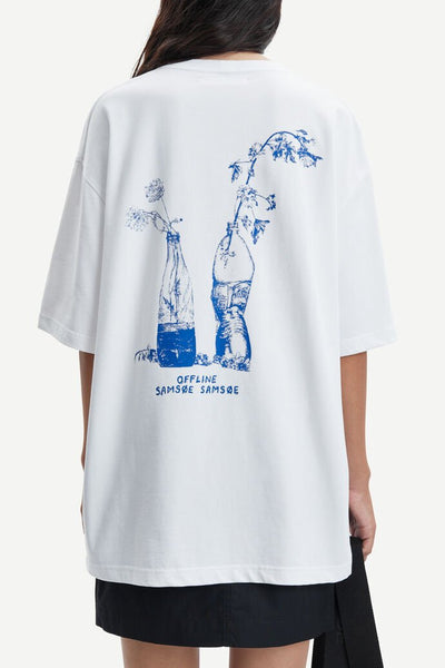 Samsoe Samsoe - Gone Fishing Unisexe T-shirt 11725 - Bottle Flower-T-shirts-U23100003