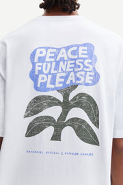 Samsoe Samsoe Homme -Nathaniel T-shirt 11725 - Peace Flower-T-shirts-U23200002