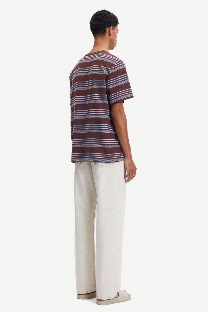 Samsoe Samsoe - Katlego T-shirt St. 11600 - Brown Stone St.-T-shirts-M21100024