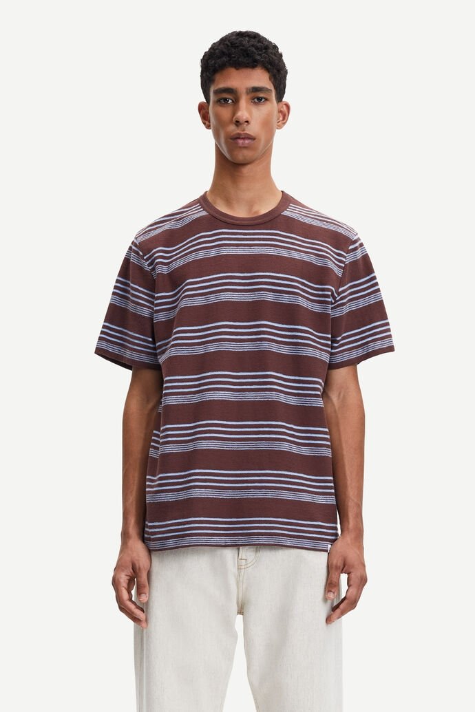 Samsoe Samsoe - Katlego T-shirt St. 11600 - Brown Stone St.-T-shirts-M21100024