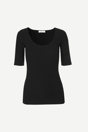 Samsoe Samsoe Femme - Alexa Tee 7542 - Black-Tops-F00012151