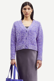 Samsoe Samsoe Femme - Aria Cardigan 15011 - Simply Purple Melange-Tops-F23400052