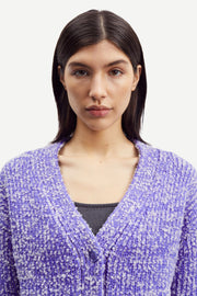 Samsoe Samsoe Femme - Aria Cardigan 15011 - Simply Purple Melange-Tops-F23400052