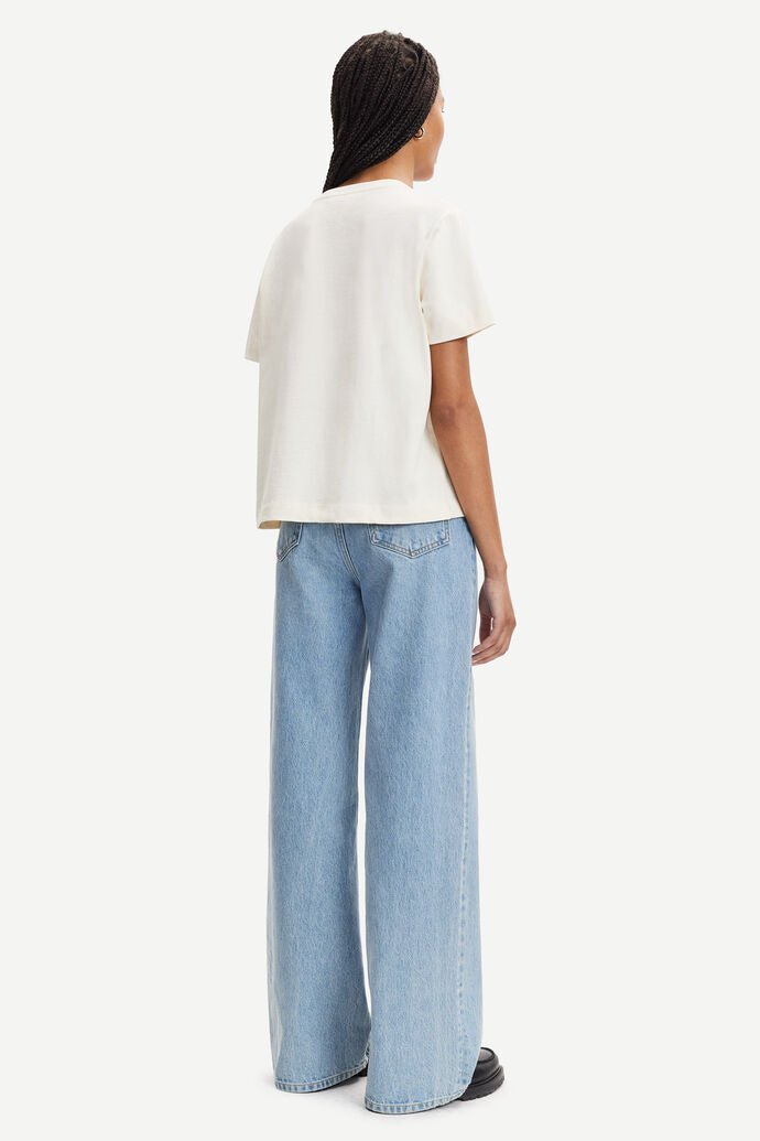 Samsoe Samsoe Femme - Basic Camino T-shirt SS White - T-shirt blanc-Tops-F00012400